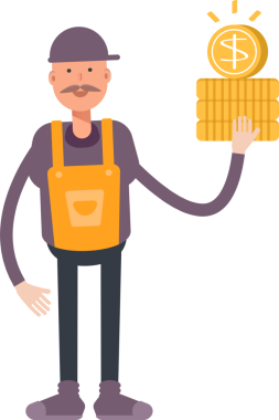 Hizmet Adamı Karakteri Çizimi