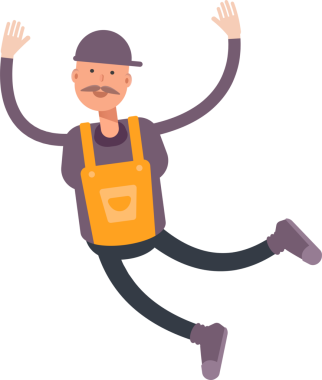 Hizmet Adamı Karakteri Çizimi