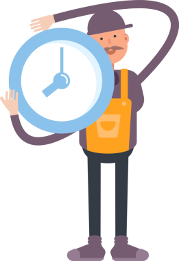 Hizmet Adamı Karakteri Çizimi