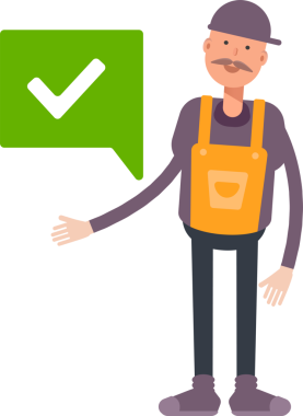 Hizmet Adamı Karakteri Çizimi