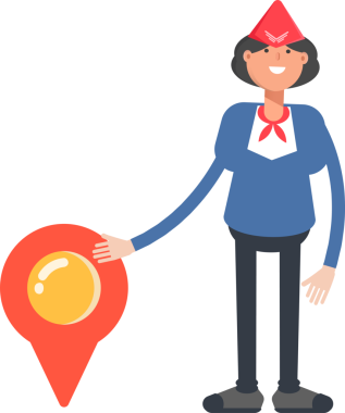 Hava Ev Sahibi Karakteri ve Konum İğnesi