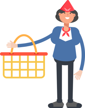 Hava Ev Sahibi Karakteri Alışveriş Sepeti