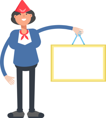 Hava Hostesi Karakteri Boş İmza Tutuyor