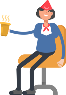 Hava Ev Sahibi Karakteri Kahve İçiyor