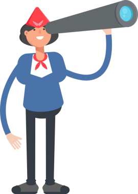 Dürbün kullanılarak Hava Hostesleri Karakteri