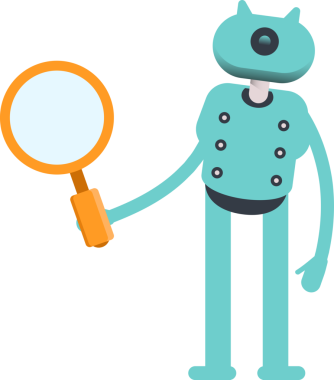 Robot Karakteri Tutma Büyüteci