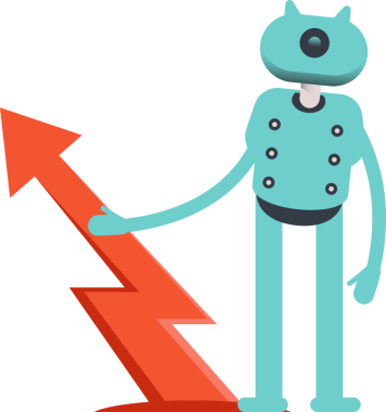 Robot Karakteri ve Ok Çizelgesi