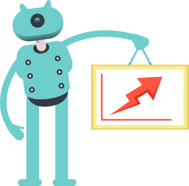 Robot Karakter Tutucu Ok Çizelgesi