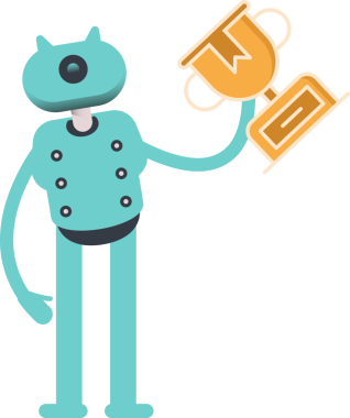 Robot Karakteri Bekleme Kupası