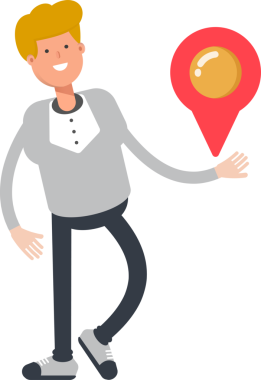 Erkek Karakter Tutma Haritası İğnesi