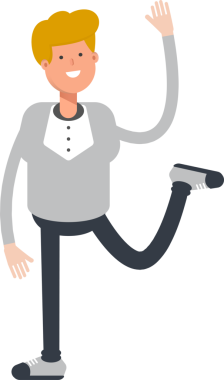 Erkek Karakteri Rahatlatıcı Çizim