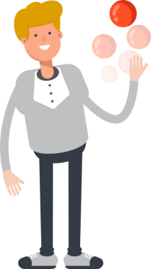 Erkek Karakter Top Oynuyor