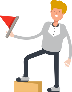 Erkek Karakter Tutma Bayrağı