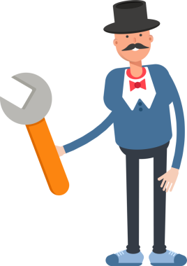Top Hat Karakterli Centilmen Tutma Anahtarı Aracı