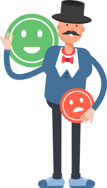 Top Hat Karakteri ve Duygu Simgesi 'ndeki Beyefendi