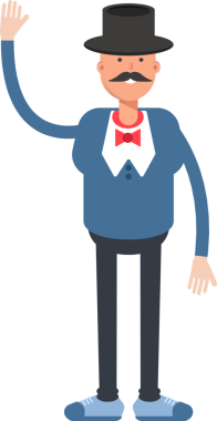 Top Hat Karakterindeki Centilmen Selamlar