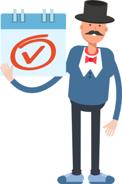 Top Hat Karakterindeki Centilmen ve İşaretleme İşareti