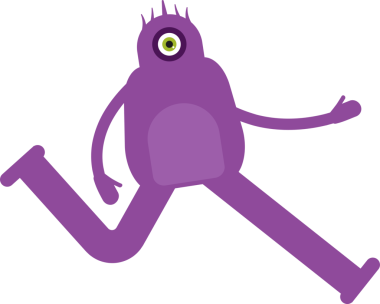 Şirin Canavar Karakteri Çizimi