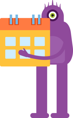 Sevimli Canavar Karakteri Tutma Takvimi