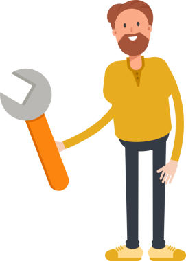 Sakal Adam Karakteri Clipart