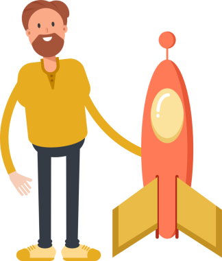 Sakal Adam Karakteri Clipart