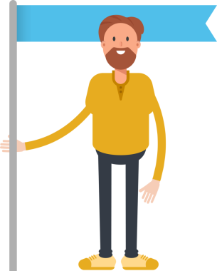 Sakal Adam Karakteri Clipart