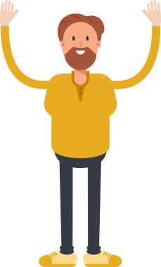 Sakal Adam Karakteri Clipart