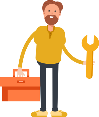 Sakal Adam Karakteri Clipart
