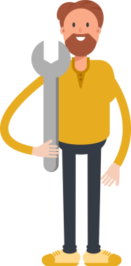 Sakal Adam Karakteri Clipart