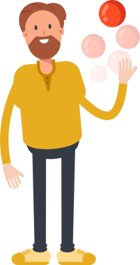 Sakal Adam Karakteri Clipart