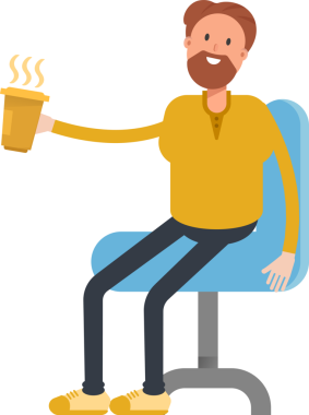 Sakal Adam Karakteri Clipart