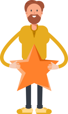 Sakal Adam Karakteri Clipart