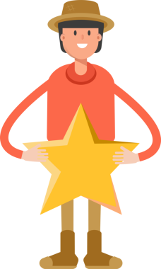 Çiftçi Karakteri Tutucu Yıldızı