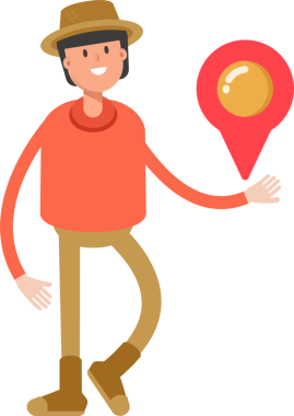 Çiftçi Karakteri Harita İğnesi