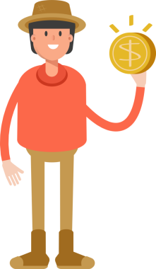 Çiftçi Karakteri Doları Tutar