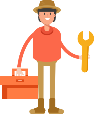 Çiftçi Karakteri Araç Kutusu ve Anahtarı