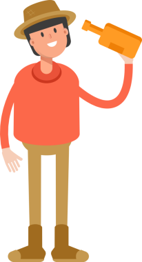 Çiftçi Karakteri Bira İçen