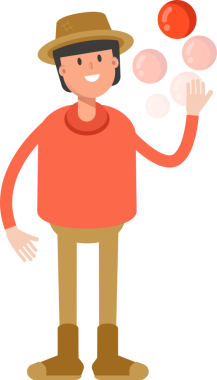 Çiftçi Karakteri Top Oynuyor