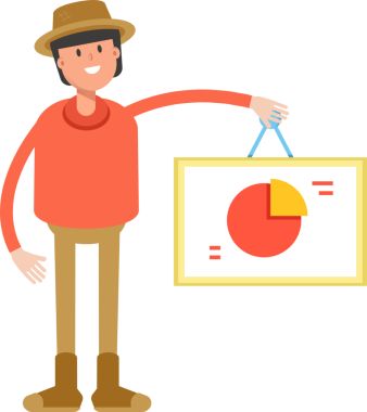 Çiftçi Karakteri Pasta Çizelgesi İmzalaması