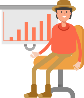 Çiftçi Karakteri Sunar Çubuk Çizelgesi