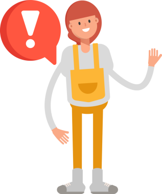 Kadın Barista Karakteri Çizimi