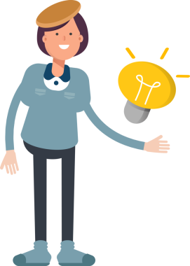 Kız Öğrenci Karakteri ve Ampul