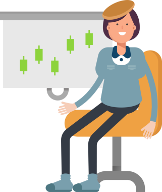 Kız Öğrenci Karakteri Sunar Mum Çizelgesi