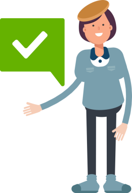 Kız Öğrenci Karakteri ve İşaretle