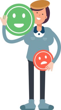 Kız Öğrenci Karakteri ve Duygu Simgesi