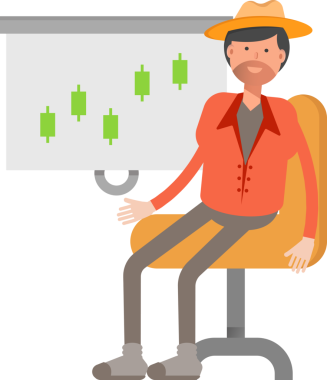 Çiftçi Karakteri Şekil İllüstrasyonu