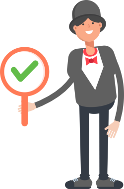 Sihirbaz Karakteri Denetim İşaretini Gösteriyor