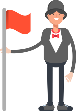 Sihirbaz Karakteri Tutma Bayrağı