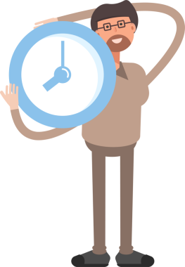 Sakallı Adam Karakteri Saati