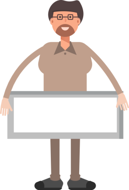 Sakallı Adam Karakteri Çizimi